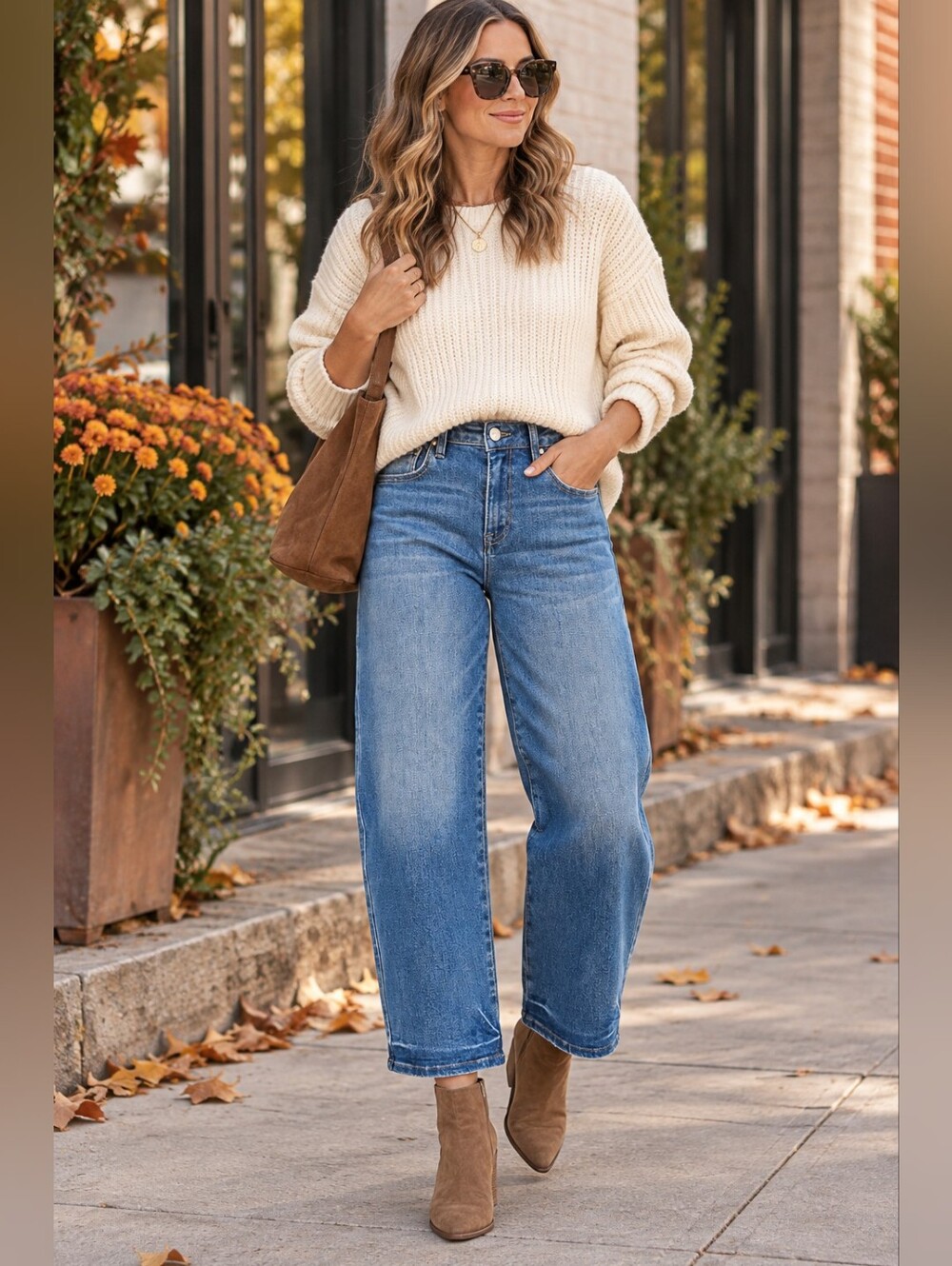 RISEN Women's Slouchy Barrel Jeans Ankle Stretch Classic Medium HR Various NEW
